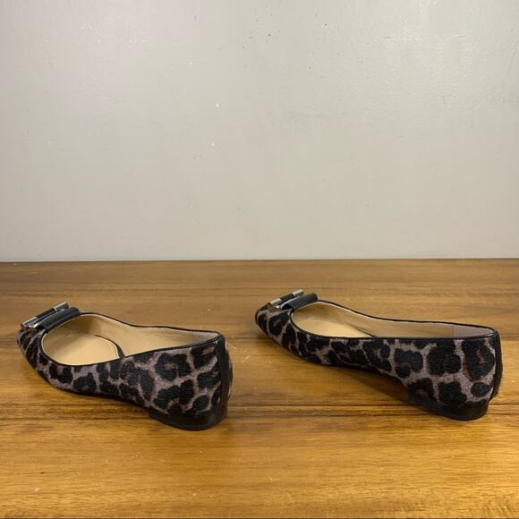 Michael Kors Leopard Print Pony Hair Flat Loafer Size 6 - Picture 5 of 8